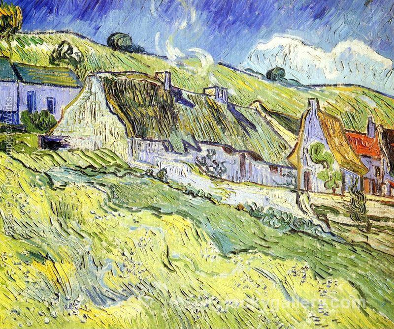 A Group of Cottages, Van Gogh painting